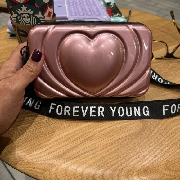 Mini Luggage Crossbody Handbag size 7 by 3 by 2 inches. Baggu - Picture 3 of 5